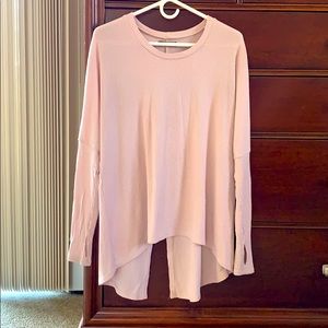 Michael Lauren blush pink ribbed sweater - S/XS